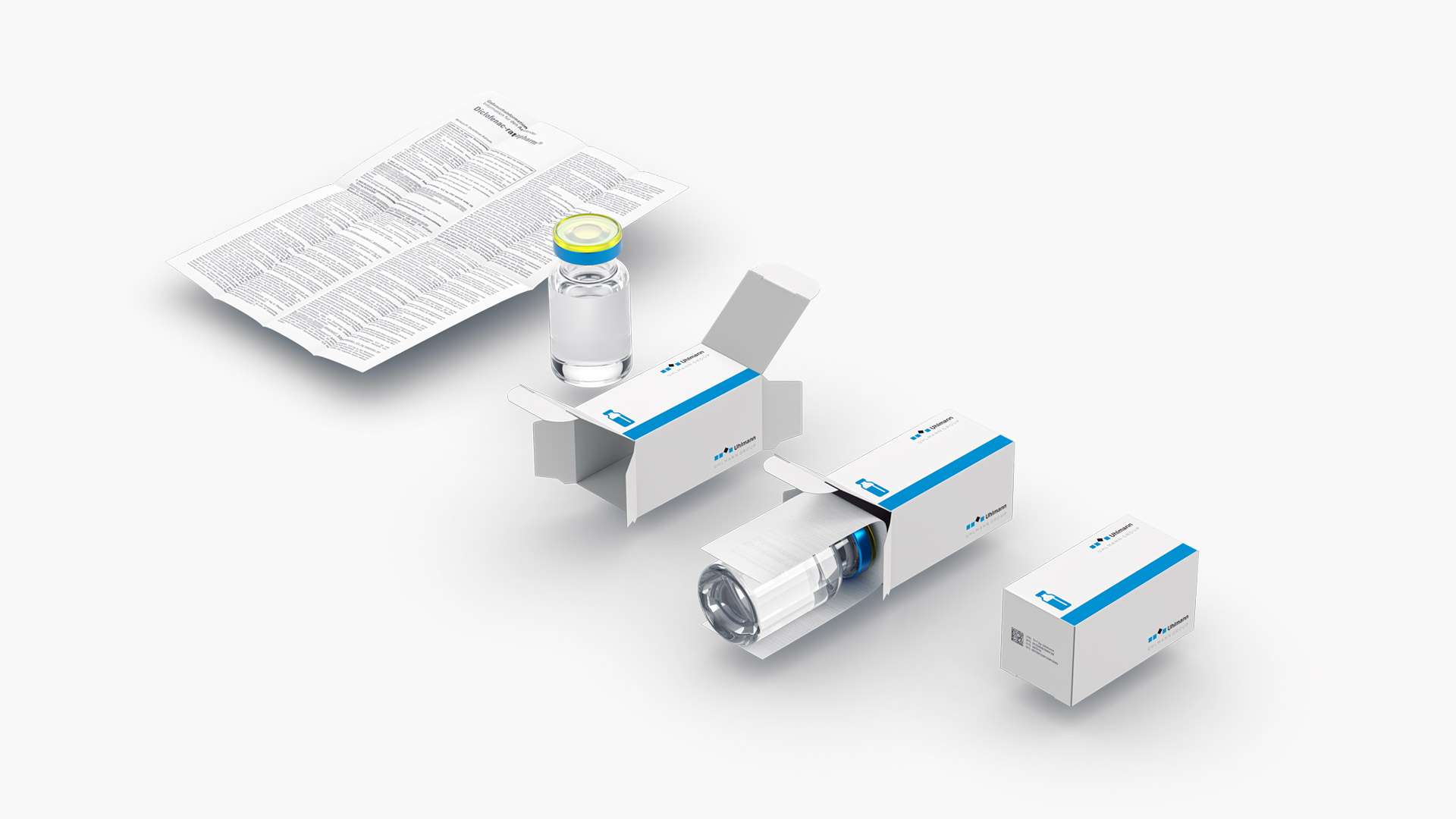 Ein Vial “Direct in Carton” inklusive Medical Device Tracking.